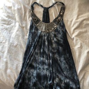 Tie die razor back tank